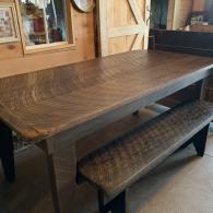 Circular sawed Farm Table and bench