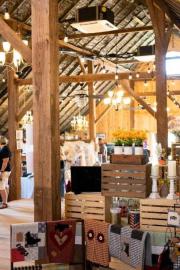 View of a booth at our Market in The Loft at The Destination